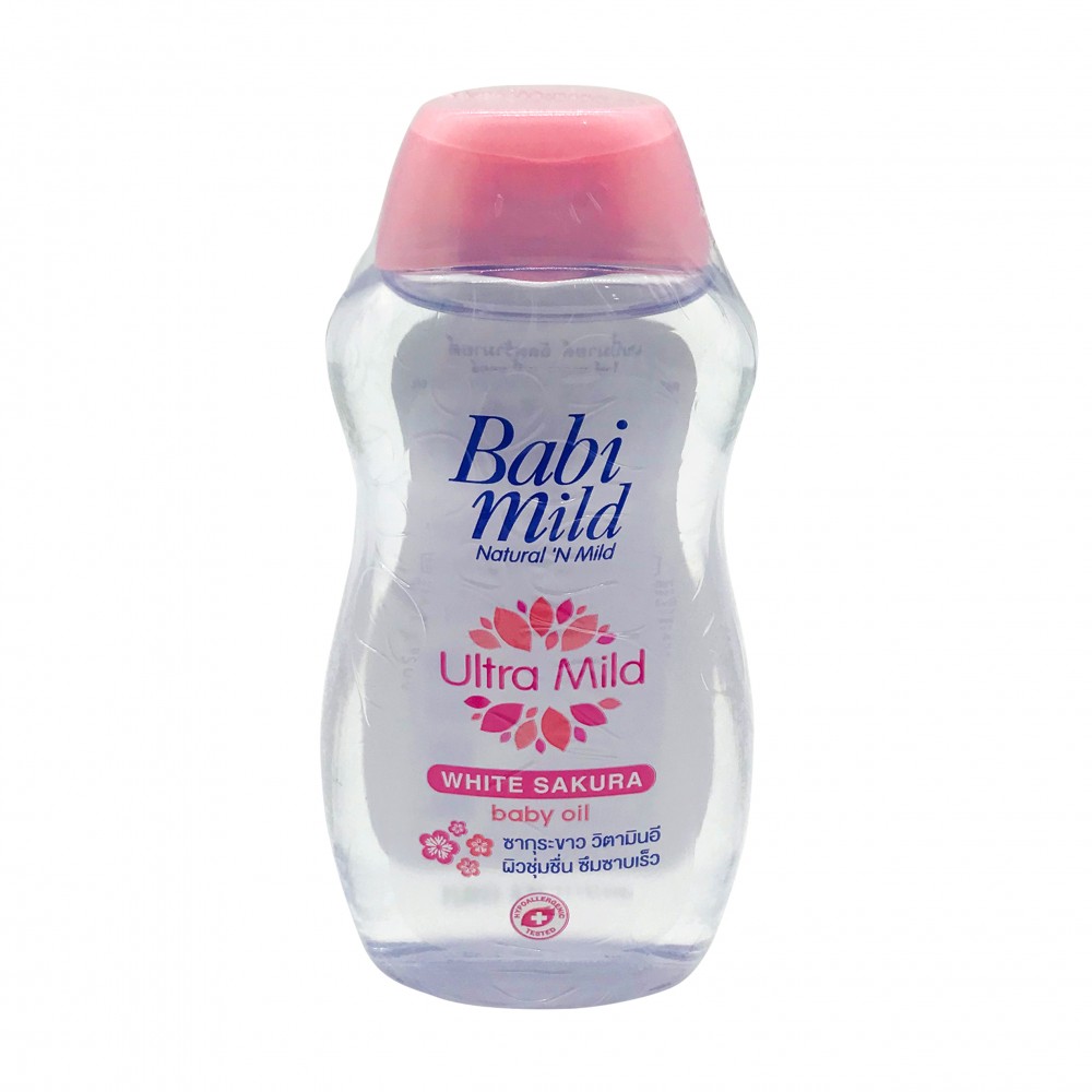 Babi Mild White Sakura Baby Oil Ultra Mild 100ml