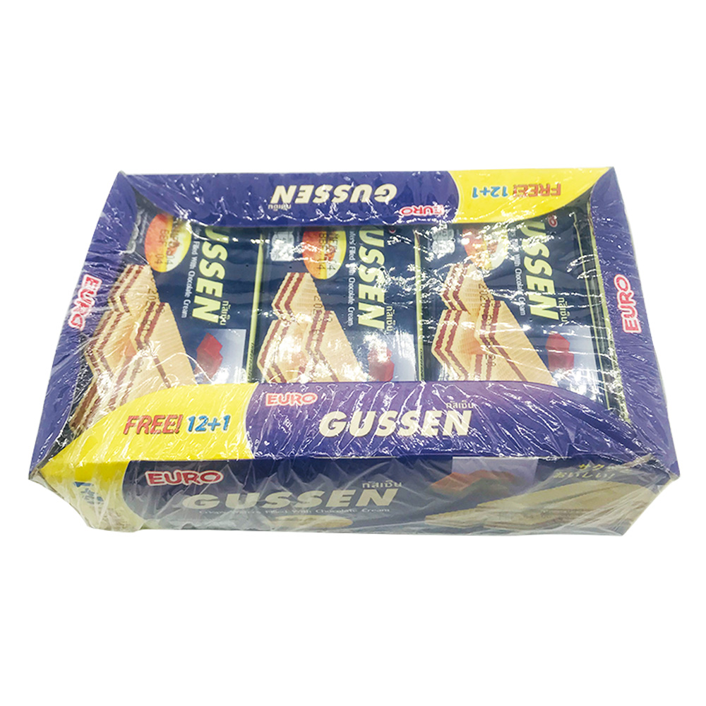 Gussen Crispy Wafers Filled With Chocolate Cream 13's 286g