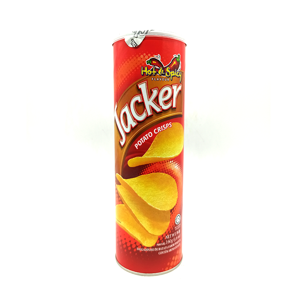 Jacker Potato Crisps Hot & Spicy Flavour 160g