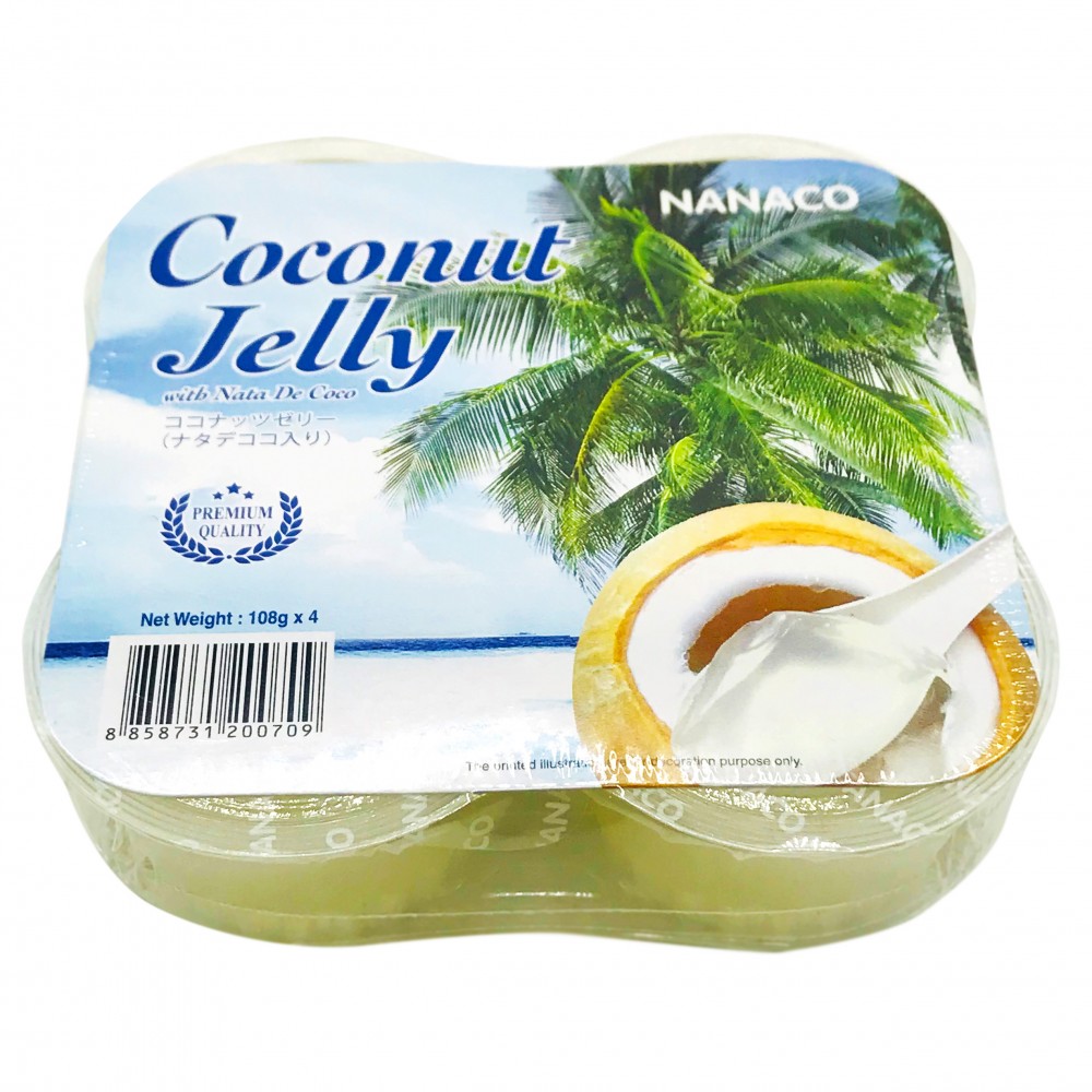 Nanaco Coconut Jelly 4's 432g