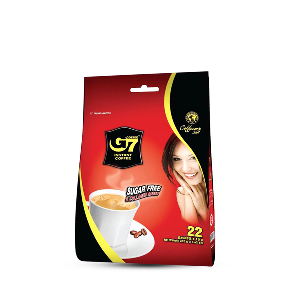 G7 Instant Coffee Sugar Free  22's 352g