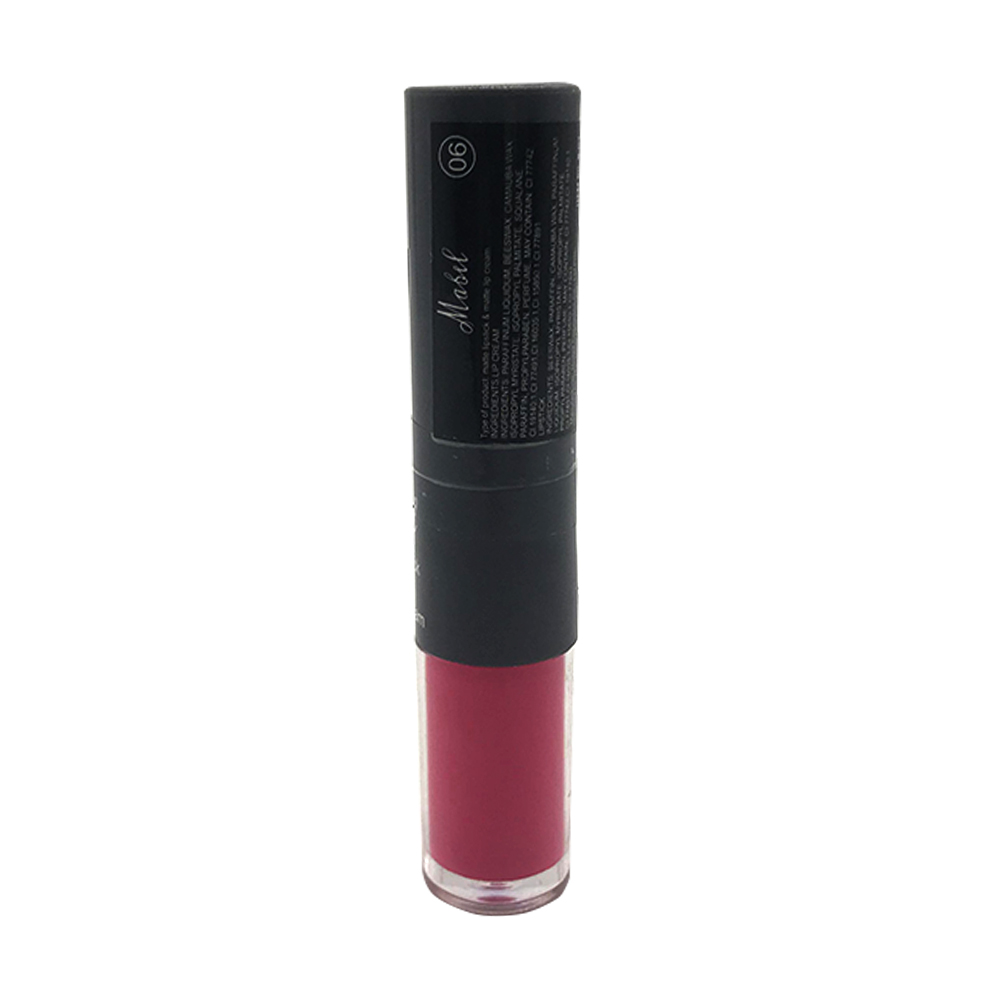 Mabel Matte Lipstick & Matte Lip Cream 3.5g+4ml No-06