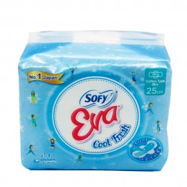 SOFY Cooling Fresh 25cm Sanitary Super Active Slim Wings Napkin