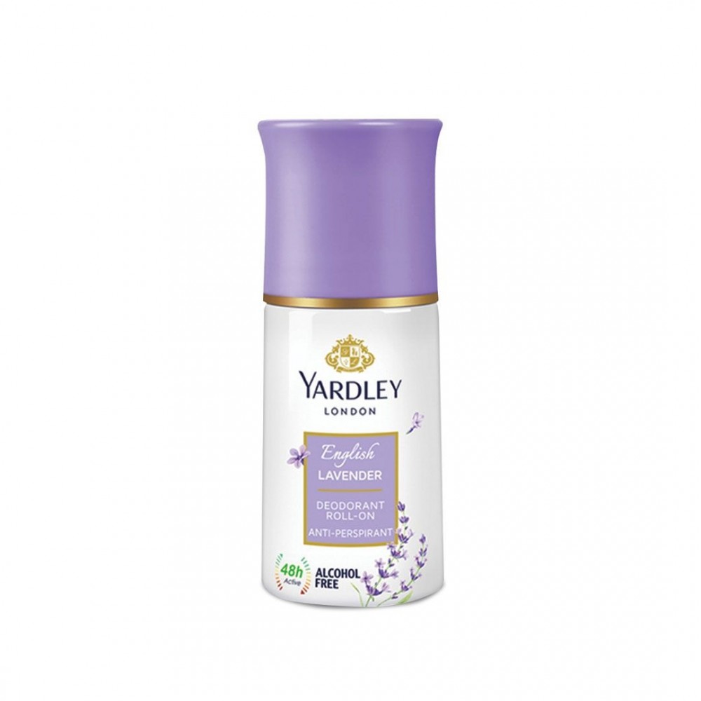 Yardley London English Lavender Deodorant Roll On Antiperspirant - For Women, 50 ml