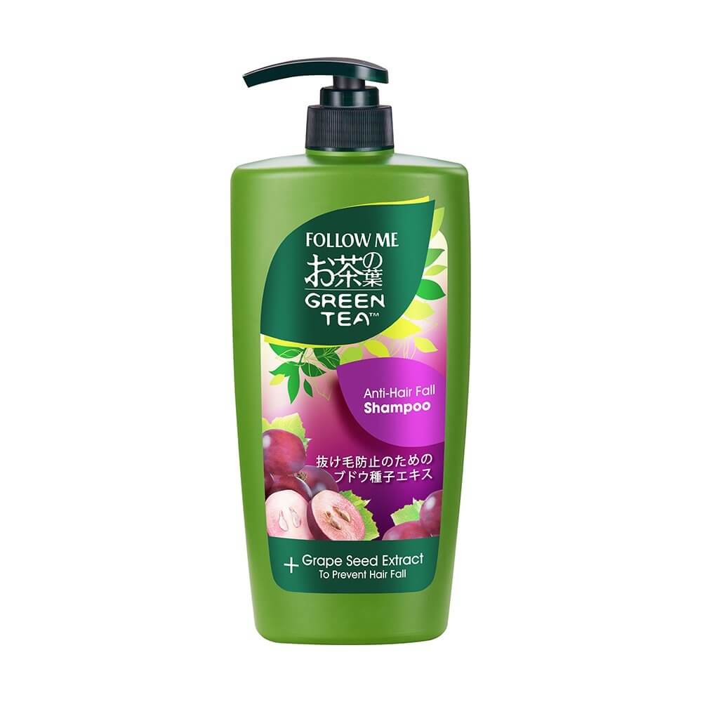 Follow Me Green Tea Anti-Hair Fall Shampoo Grape Seed Extract 650ml