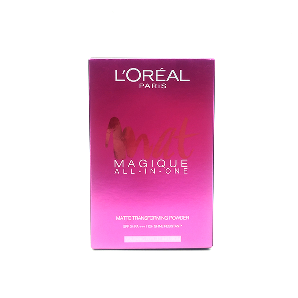 Loreal Mat Magique All-In-One Matte Transforming Powder SPF-30 PA+++  6.5g R1-Rose Ivory