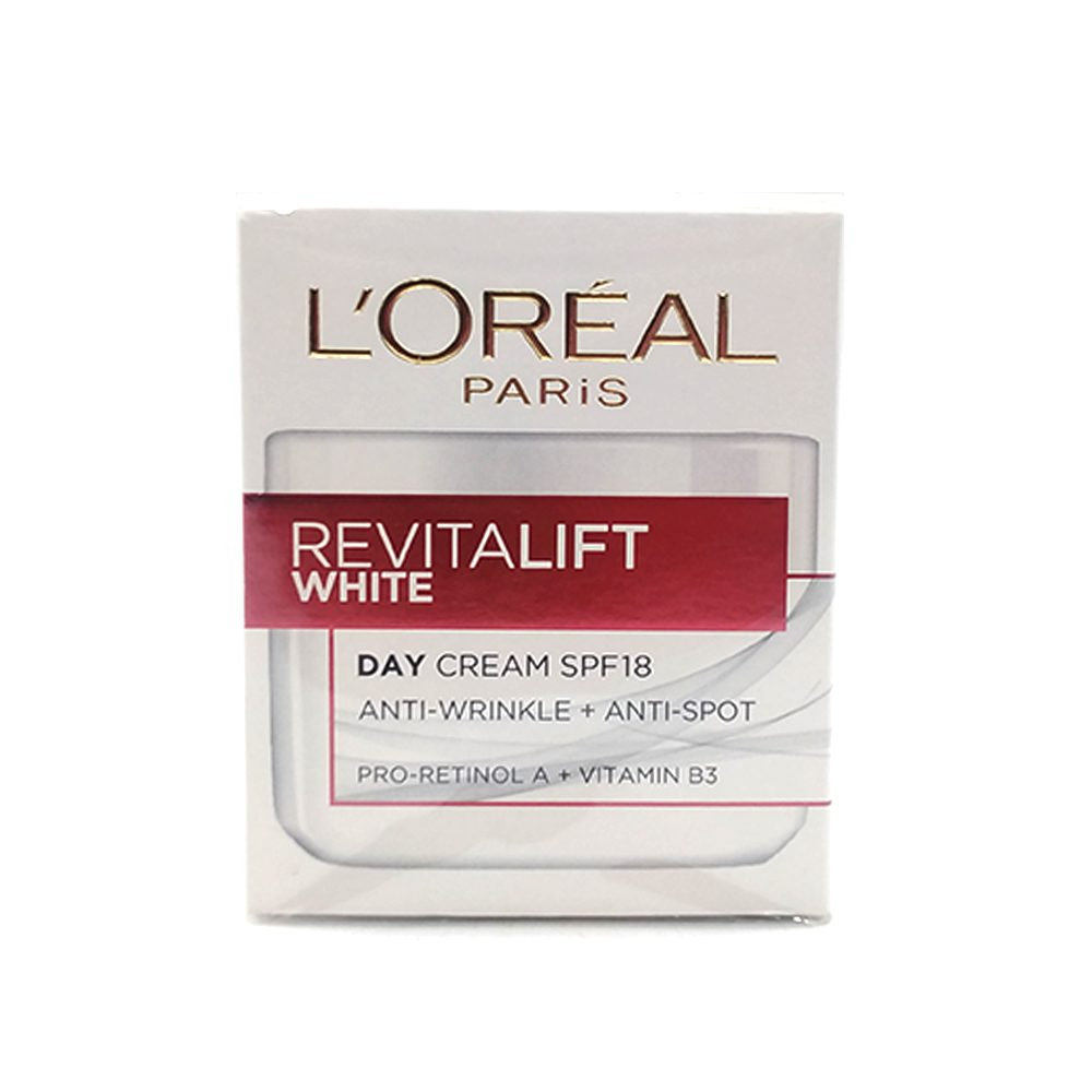 Loreal Revitalift White Day Cream Anti-Wrinkle + Anti-Spot SPF-18 50ml