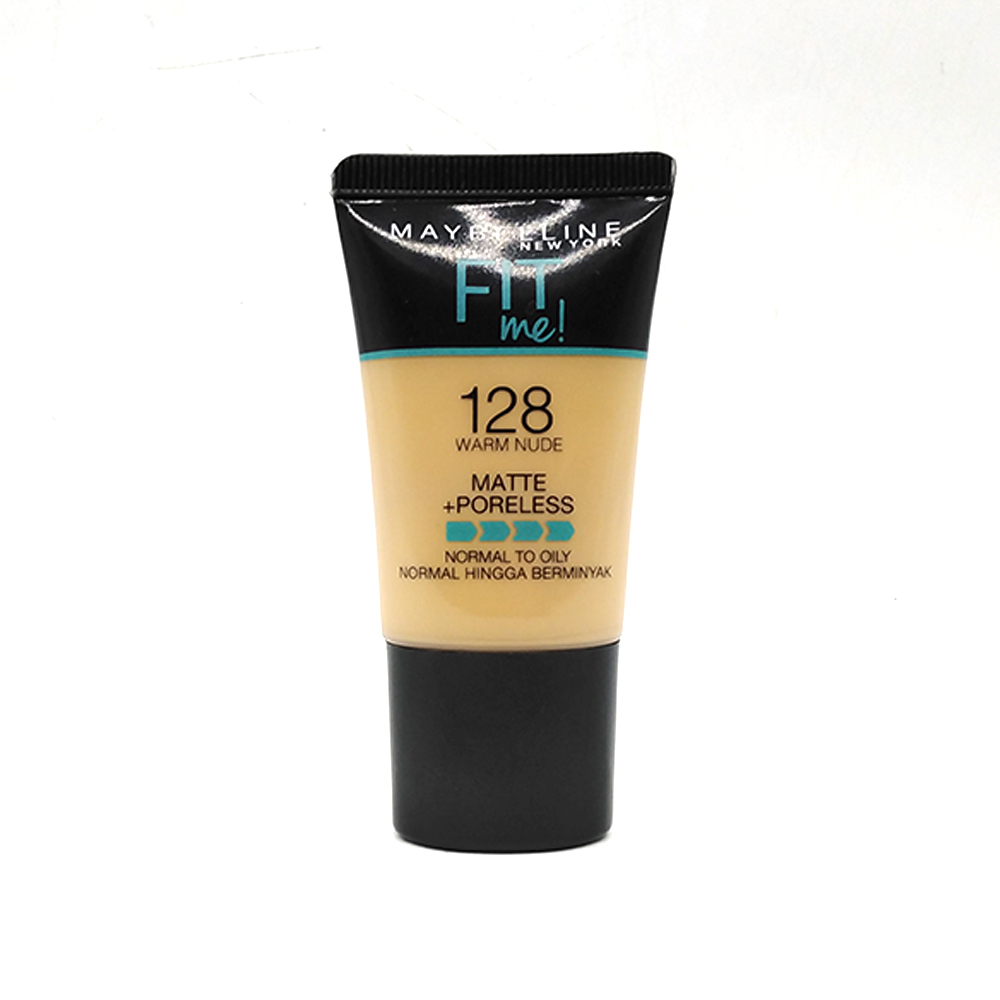 Maybelline Fit Me Matte + Poreless Liquid Foundation, 128 Warm Nude