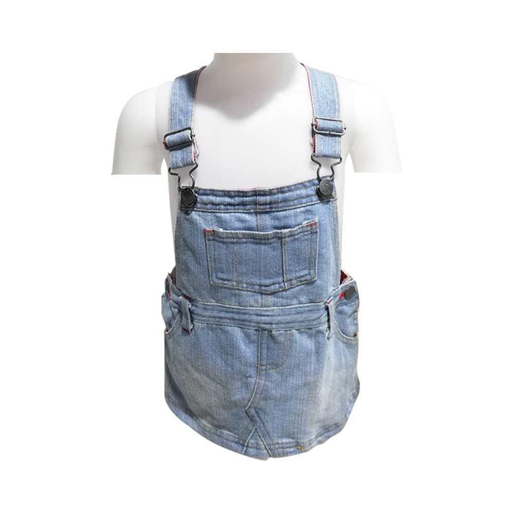 Kidsplanet Child Girl Denim Dress S/L Size-90 to 95 (Age-2 to 3 Years)