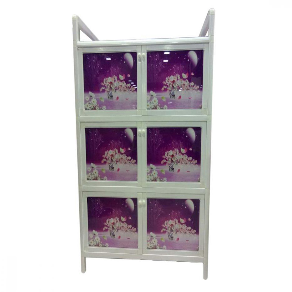 New World Aluminium Cabinet 3 Stage White (Size-15.5" x 25" x 41")