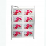 New World Aluminium Cabinet 4 Stage White (Size-15.5" x 25" x 52")