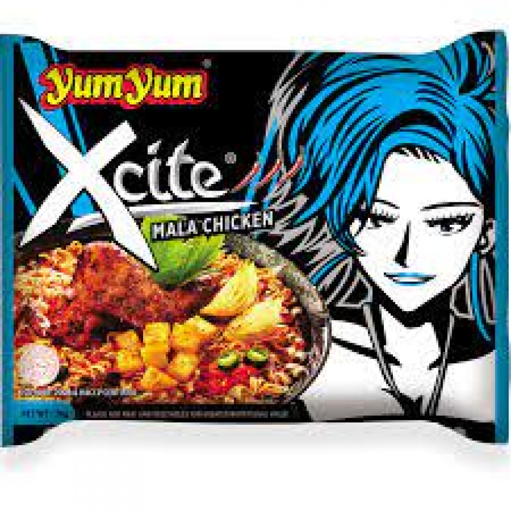 Yum Yum Xcite Mala Chicken Instant Noodle 350g (5pcs x 70g)