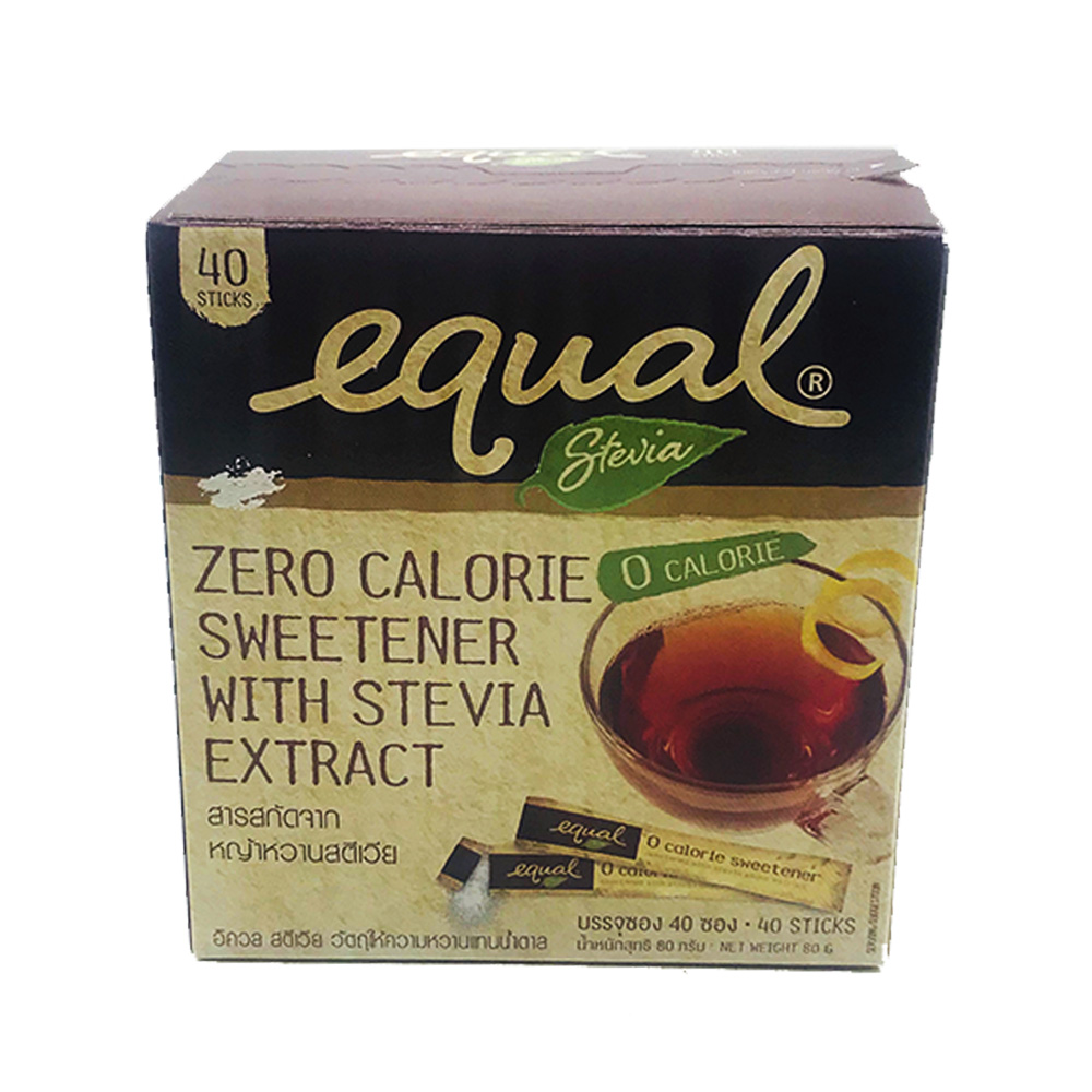 Equal Zero Calorie Sweetener With Stevia Extract 40's 80g