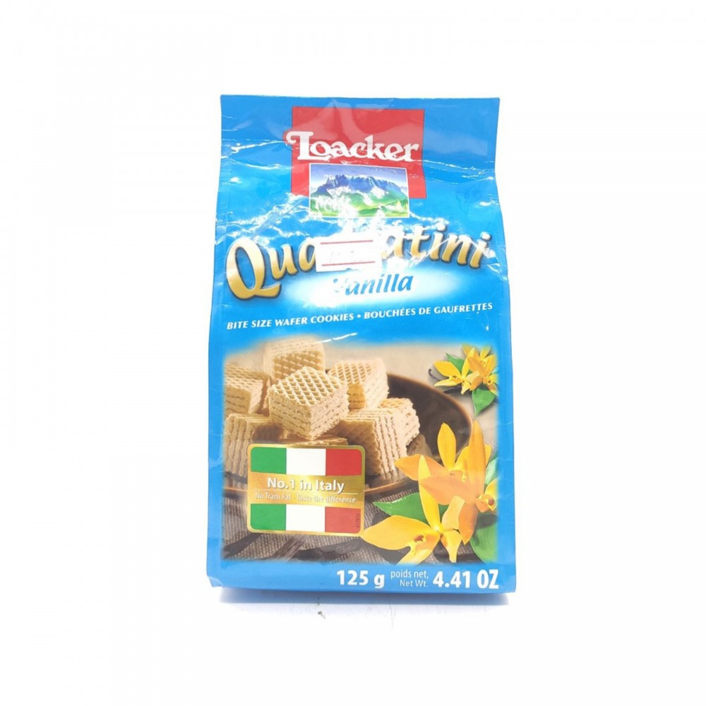 Loacker Quadratini Vanilla Wafer 125g