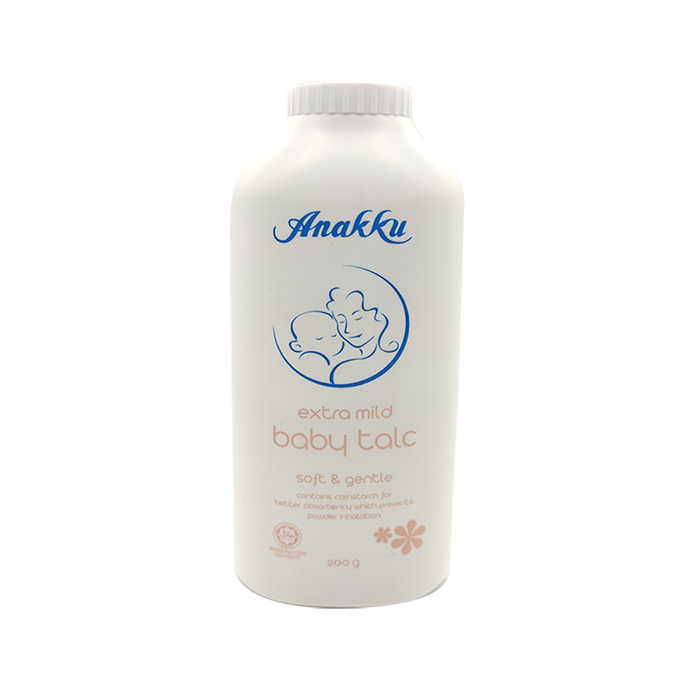 Anakku Extra Mild Baby Talc Soft & Gentle 200g