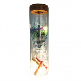 Valentine LED Bottle With Bouquet No-0713237