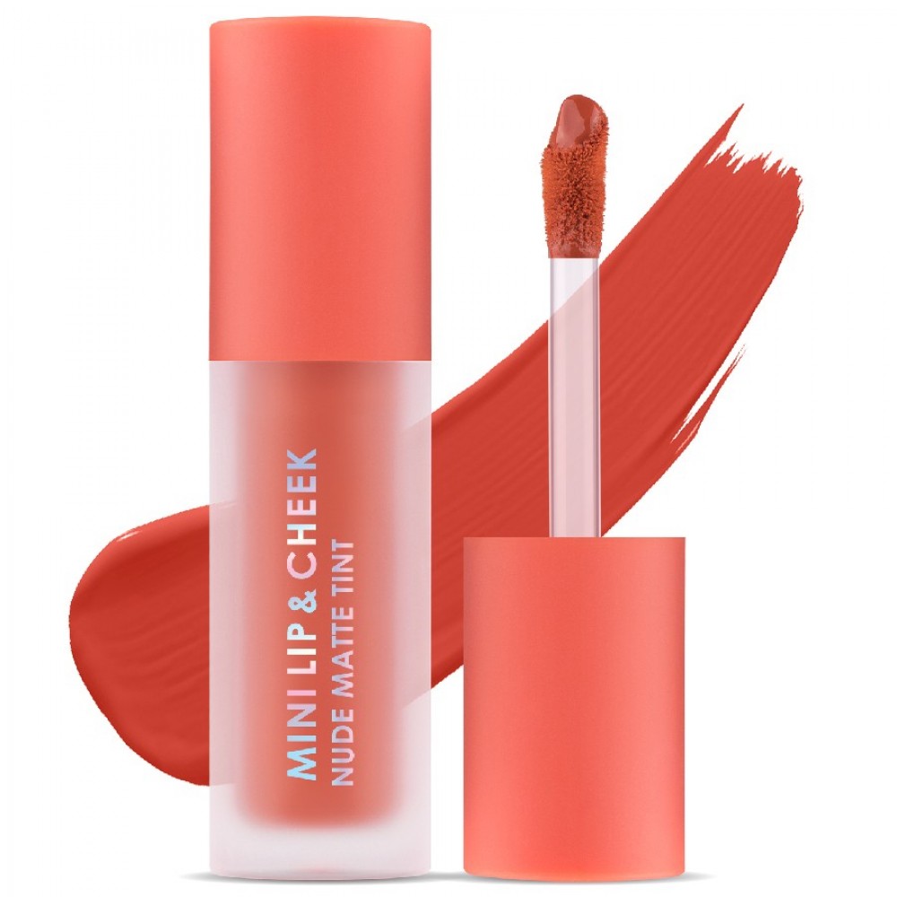 Cathy Doll Mini Lip & Cheek Nude Matte Tint 2.1g#06 Win Kiss