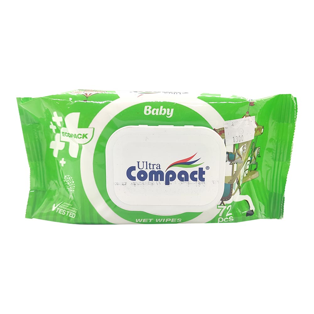 Ultra Compact Baby Wet Wipes 72pcs