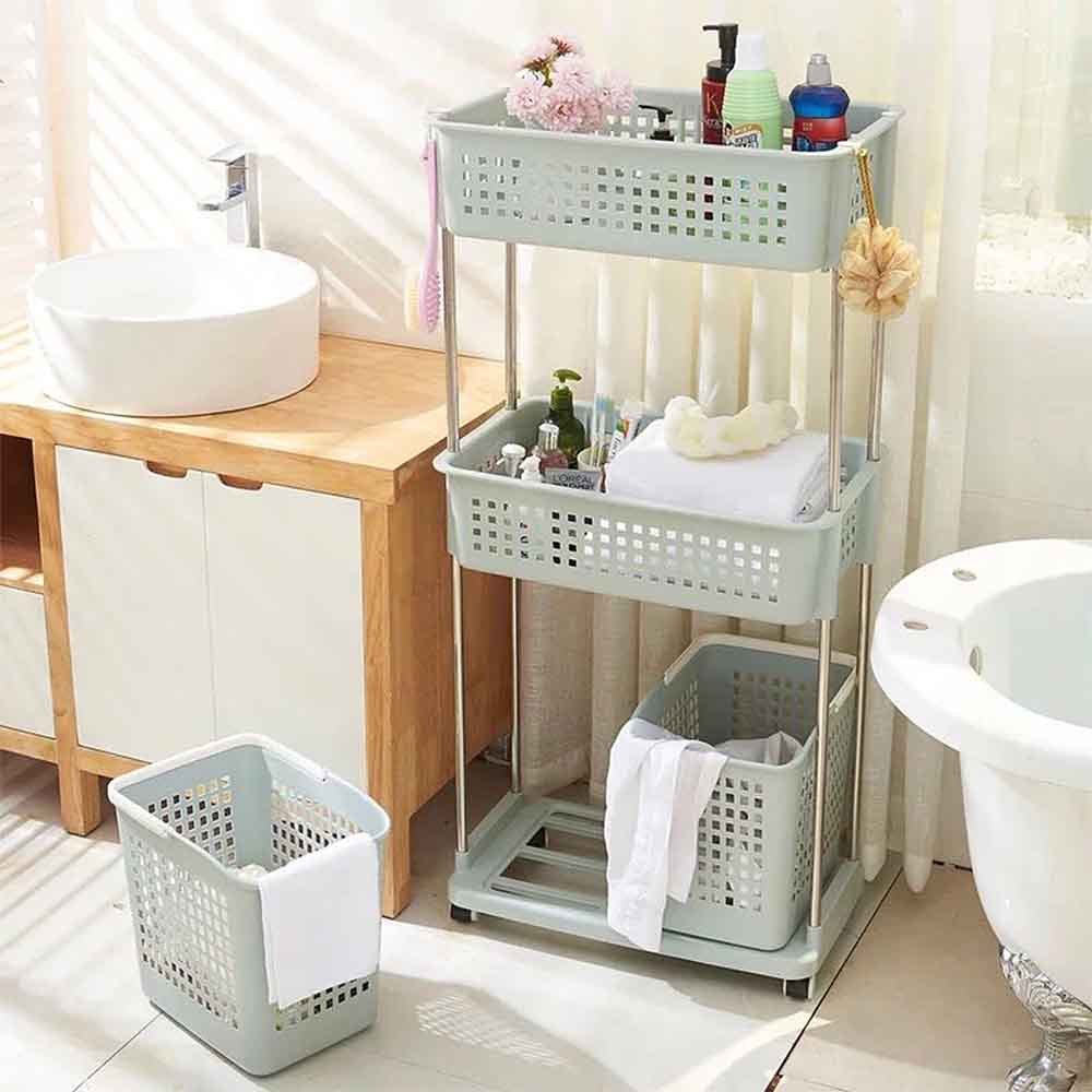 Easy Life Bathroom Storage 2Shelf With 2B 