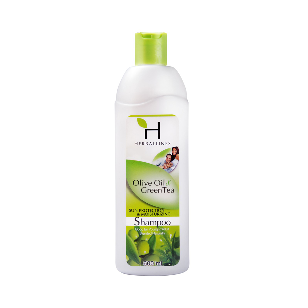 Herballines Olive Oil & Green Tea Shampoo 600ml